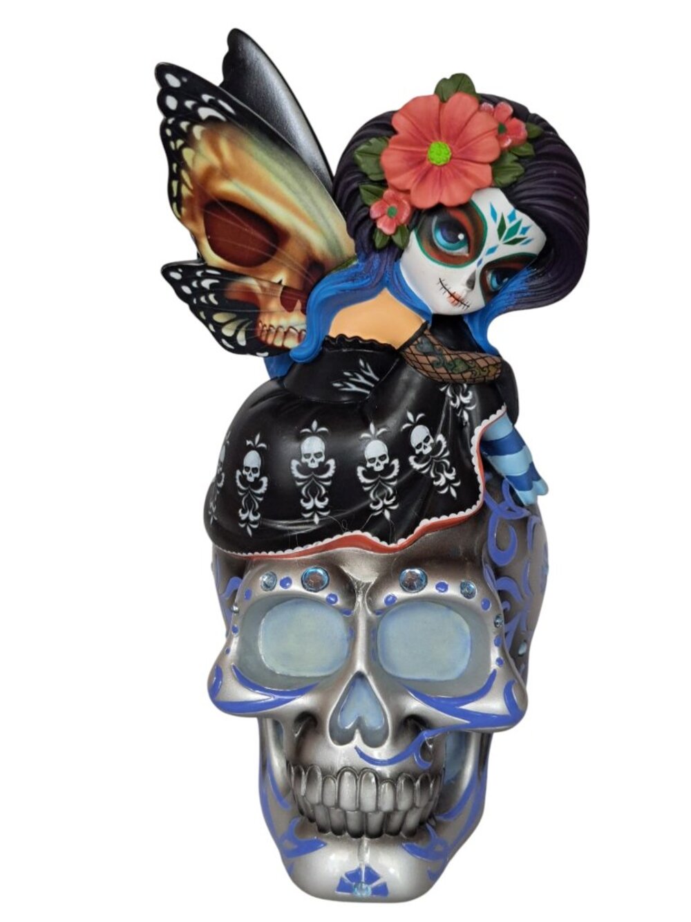 HAMILTON COLLECTION SUGAR SKULL SPIRIT OF THE PEACEFUL JOY SOULFUL SPIRITS